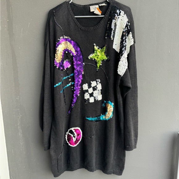 jason maxwell Sweaters - Vintage Jason Maxwell sequin sweater